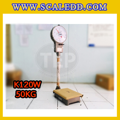 เครื่องชั่งแบบเข็ม50กิโลกรัม ตาชั่งเข็ม50กิโล เครื่องชั่งหน้าปัด 2 หน้า เครื่องชั่งแบบมีล้อ เครื่องชั่งสปริง50kg ละเอียด100g ยี่ห้อ NAGATA รุ่น K-type (เครื่องชั่งผ่านตรวจรับรองจากสำนักชั่งตวงวัด)