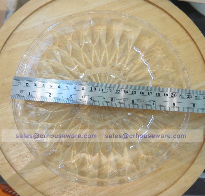 Diamond Plate 9 " 013-P00172 จานแก้ว