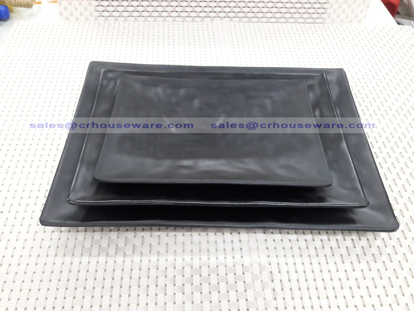 จานตื้น สี่เหลี่ยมผืนผ้า 017-PX-F151312