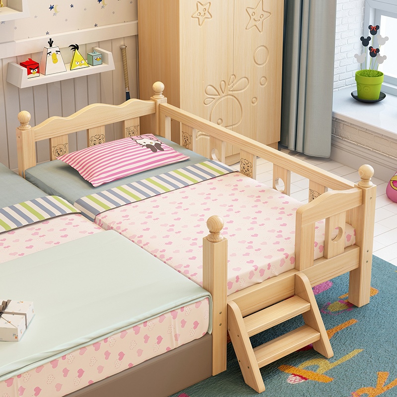 เตียงนอนไม้ เตียงเดี่ยวสำหรับเด็ก KIDDY WAVE สีเบจ TP21005(WDK6)