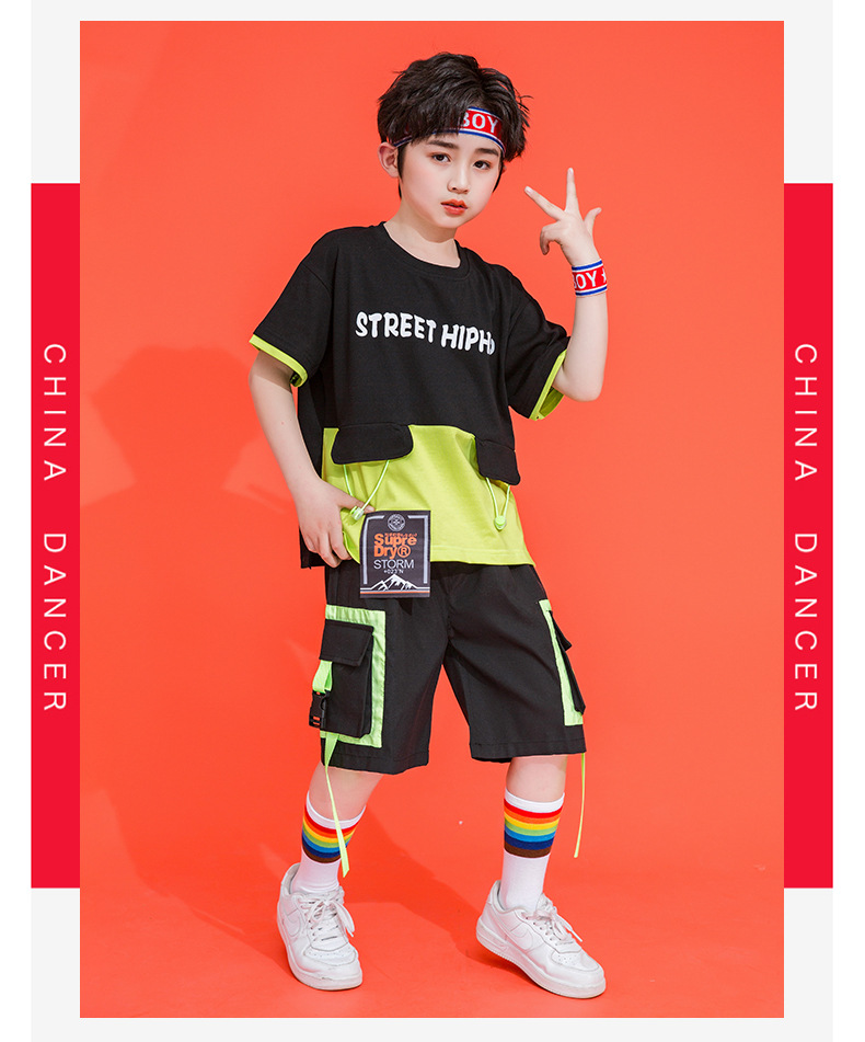 พร้อมส่ง***ชุดเต้น ชุดแดนซ์ : เซ็ตเสื้อสีเขียวนีออน +กางเกง/กระโปรง