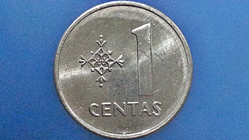 เหรียญ เงินตรา ประเทศ ลิทัวเนีย Centas 1991