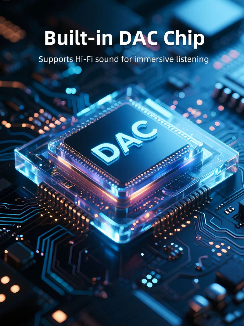 USB Type C To 3.5 MM Audio Aux Jack Adapter with DAC by Cabletime