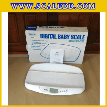 เครื่องชั่งเด็ก20กิโล เครื่องชั่งน้ำหนักเด็ก เครื่องชั่งน้ำหนักเด็กทารกระบบดิจิตอล เครื่องชั่งน้ำหนักเด็กทารกพร้อมชุดวัดความสูง ชั่งน้ำหนักได้ 20kg(kg-lb), ค่าละเอียด 10g (kg-lb) ยี่ห้อ TANITA รุ่น BD-590