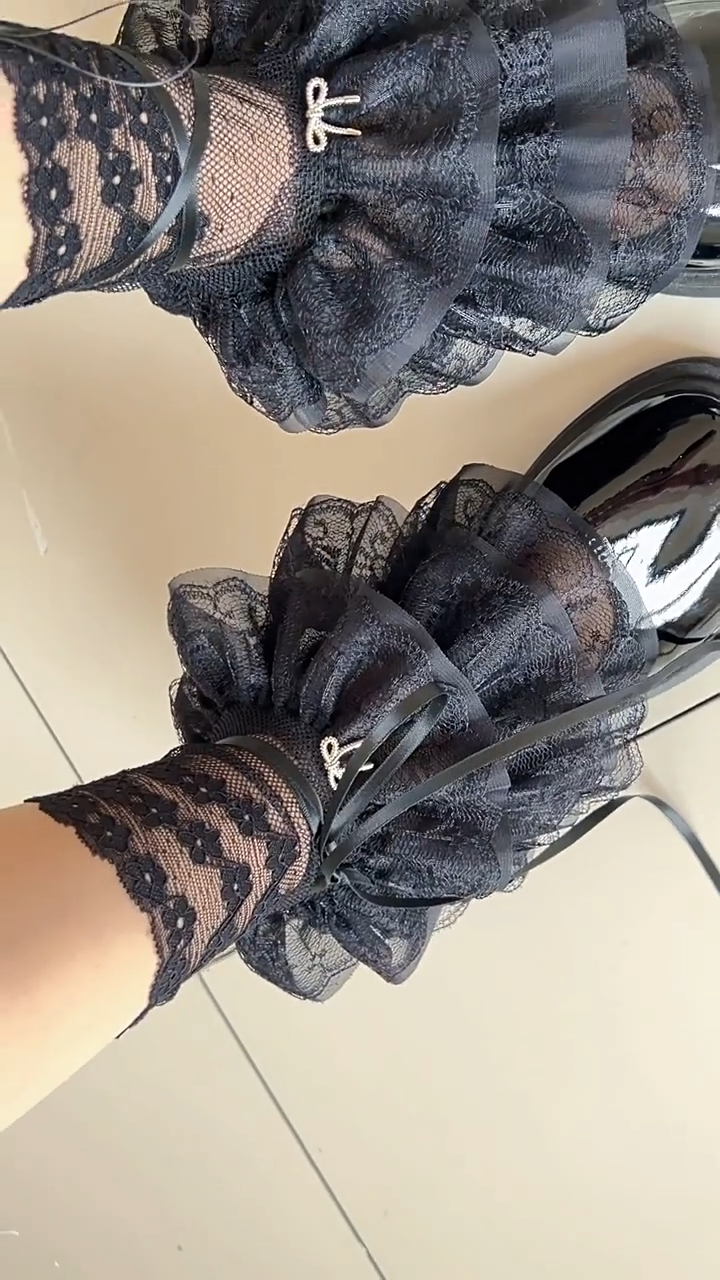 พร้อมส่ง ปลอกขา ปลอกแขน ถุงเท้า แบบยาว การแสดง