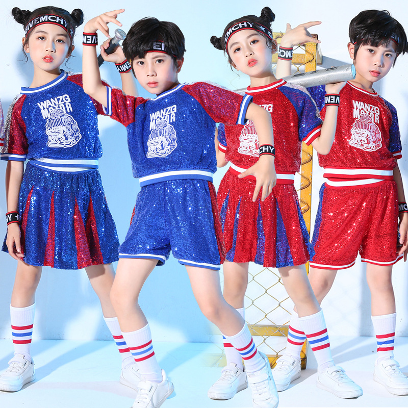 ชุดเต้น ปักเลื่อม เซ็ทหญิงชาย เสื้อ+กางเกงกระโปรง**สินค้าเปิดจอง
