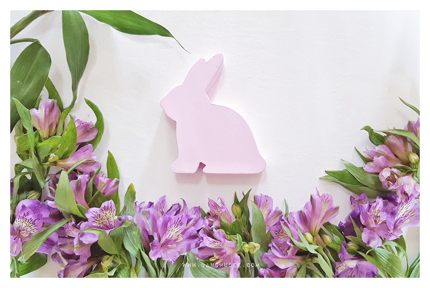 Wooden Bunny - Spring Beauty