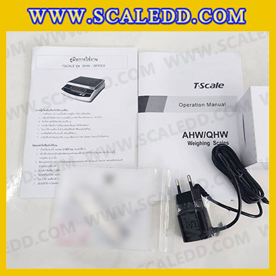 เครื่องชั่งน้ำหนักดิจิตอล พิกัดน้ำหนัก 15กิโลกรัม ยี่ห้อ TSCALE รุ่น QHW ความละเอียด0.1g (เครื่องชั่งผ่านตรวจรับรองจากสำนักชั่งตวงวัด)