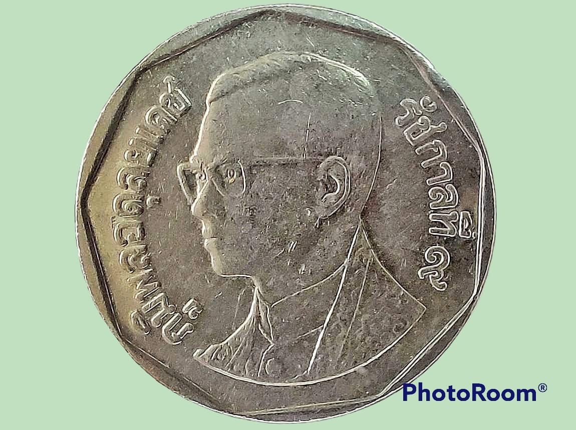 เหรียญ เงินหมุนเวียน รัชกาลที่ 9 5 Baht RAMA 9 แบบเก่า