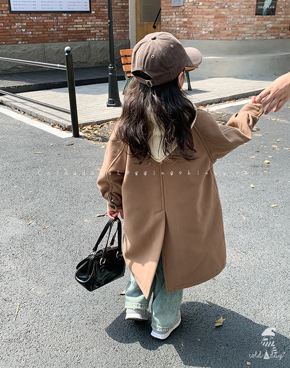 กางเกงยีนส์เด็ก บุขนกันหนาว ทรงขาบาน