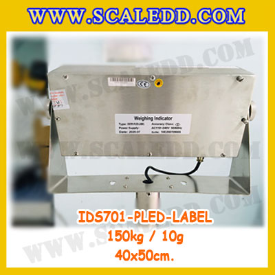 เครื่องชั่งดิจิตอลชั่งน้ำหนัก ยี่ห้อ SDS รุ่น IDS701-SS พิกัดน้ำหนัก 500kg ค่าละเอียด 50g ขนาดแท่น 1x1 เมตร
