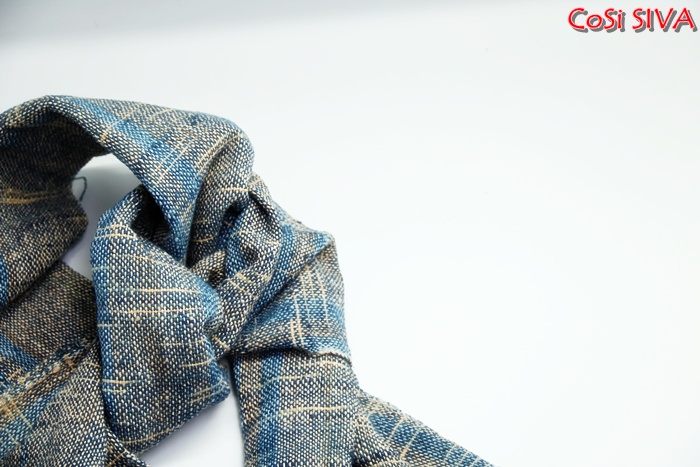 ผ้าพันคอผ้าฝ้ายย้อมคราม(Scarf - cotton dyeindigo