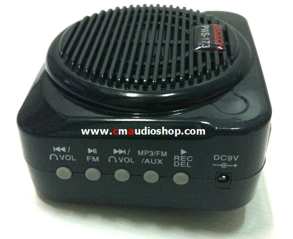 ไมค์-ลำโพงคาดเอว Deccon PWS-173 (USB and Record)