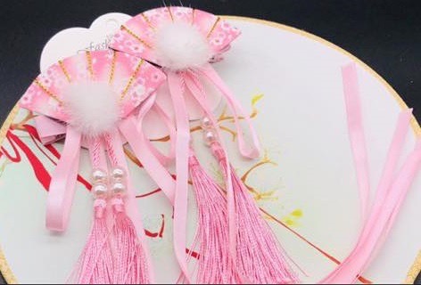 กิ๊บติดผมตรุษจีน แต่งผม พู่ห้อย คาดผม