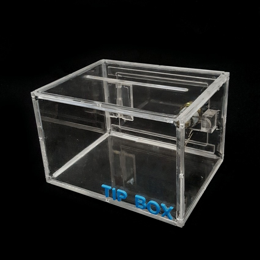 กล่องใสทิปอะคิลิค ขนาด 15x10x10 ซม.
