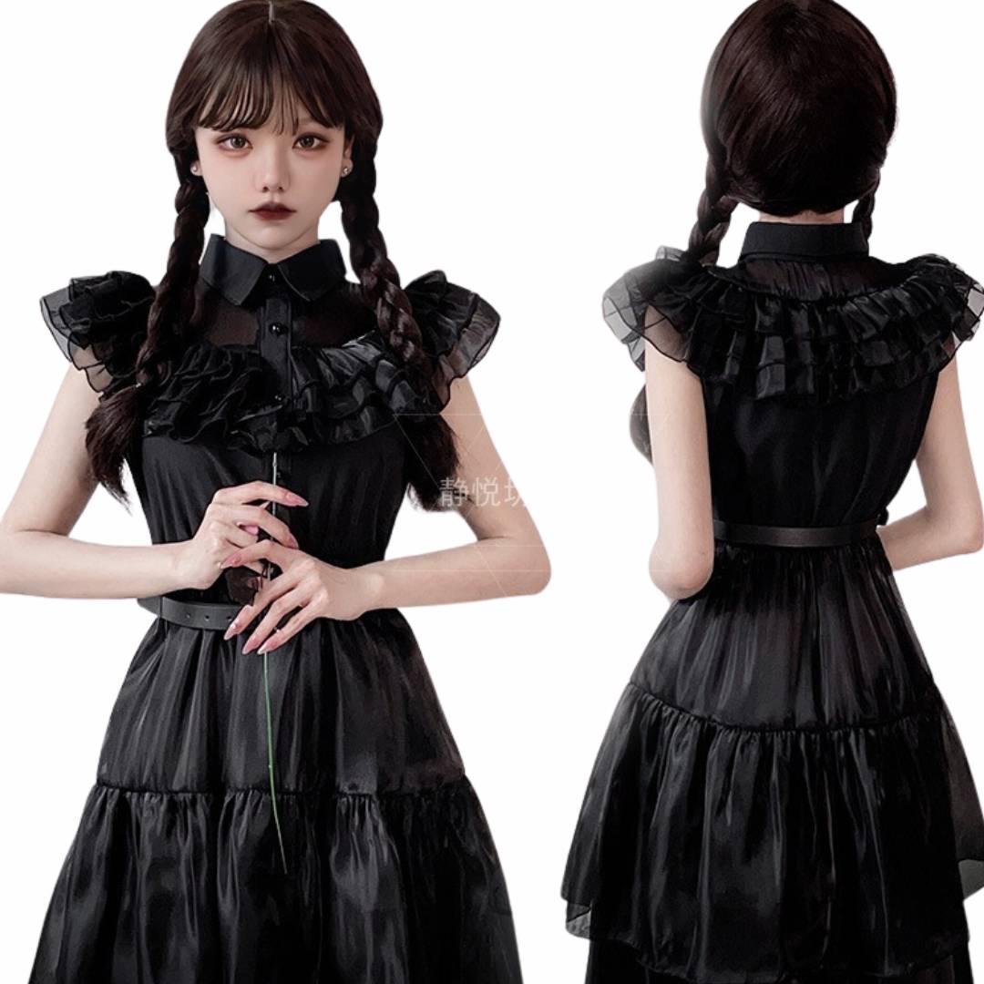 พร้อมส่ง ชุดแม่มด ชุดฮาโลวีน ผู้ใหญ่ ม่วง-ดำ**