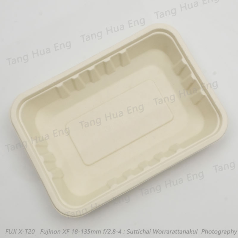 ถาดปลาพร้อมฝา 1500 มล. กระดาษชานอ้อย T151 ตราเกรซ (25ชุด)