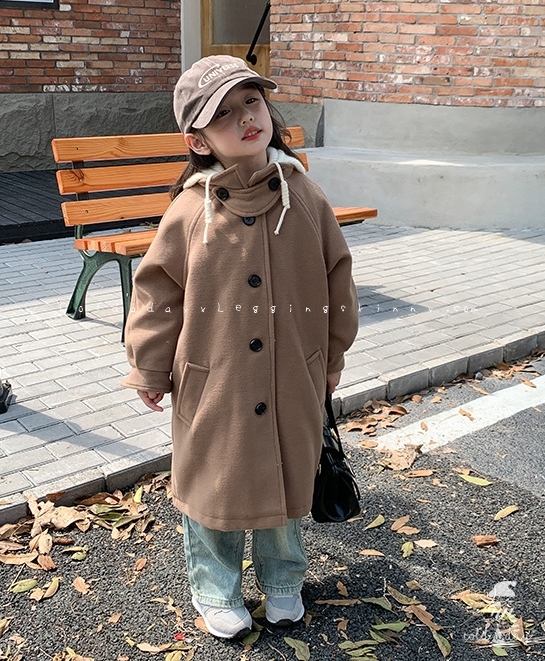 กางเกงยีนส์เด็ก บุขนกันหนาว ทรงขาบาน