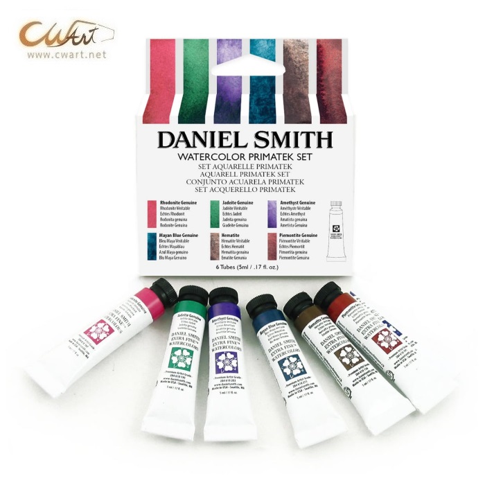 ชุดสีน้ำ Daniel Smith Extra Fine 5ml 6สี - PrimaTek (สีสกัดจากแร่ธรรมชาติ)