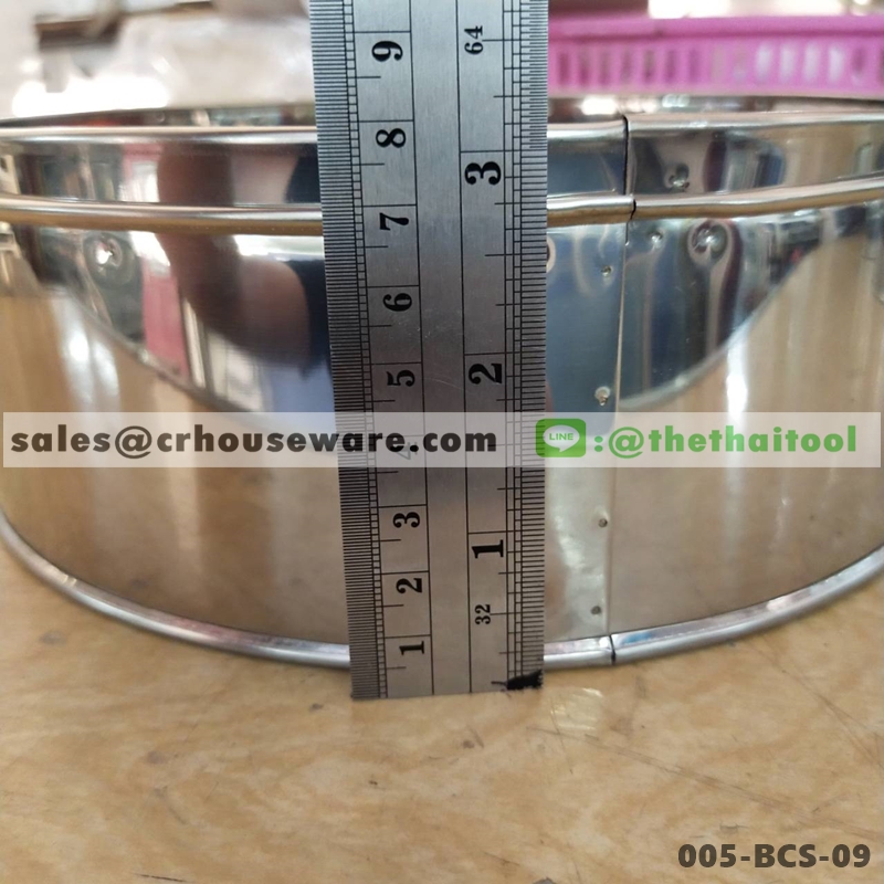 เข่งติ่มซำสเตนเลส (รุ่นผลิตในประเทศ) 9 นิ้ว,Dim Sum_changrai