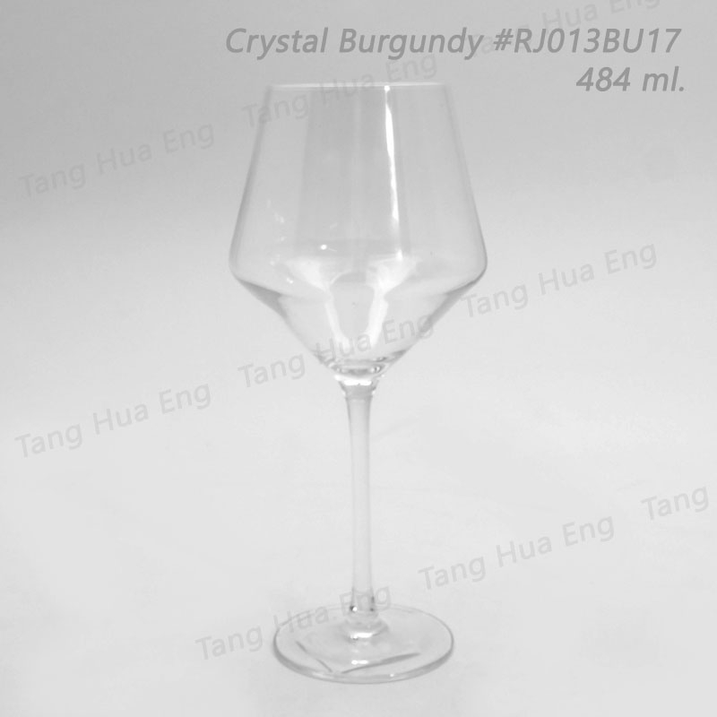 ( 6 ใบ ) แก้วไวน์คริสตัล Ripple Crystal Burgundy 484 ml. #RJ013BU17