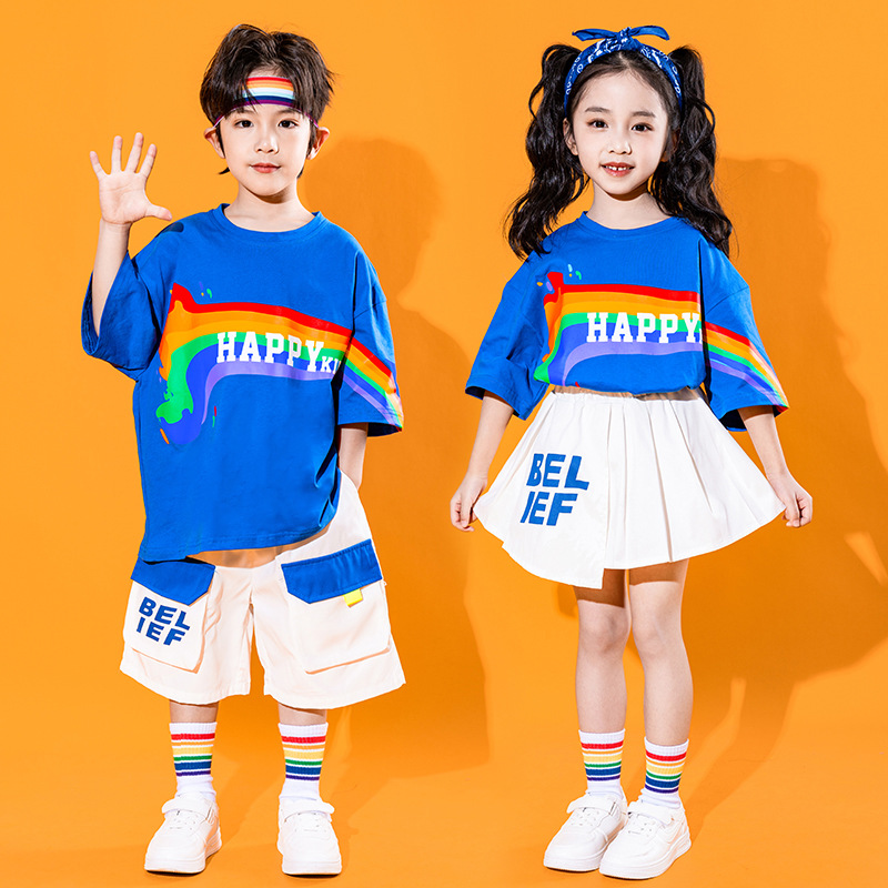 ชุดเต้นเด็ก เซ็ต เสื้อ+กระโปรง/กางเกง**สินค้าเปิดจอง
