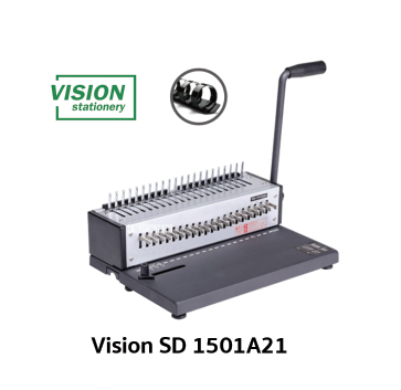 เครื่องเข้าเล่มแบบสันห่วงกระดูกงู VISION SD-1501A21 (ราคารวมภาษี) บริการหลังการขาย