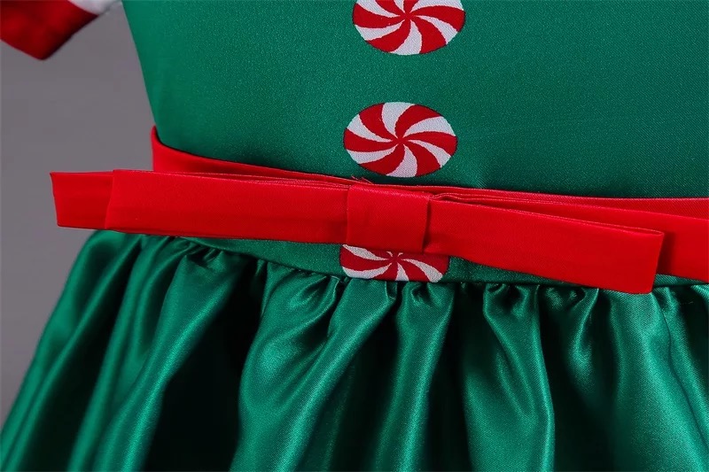 พร้อมส่ง ชุดเดรส คริสต์มาส รุ่นใหม่ สไตล์สีเขียว