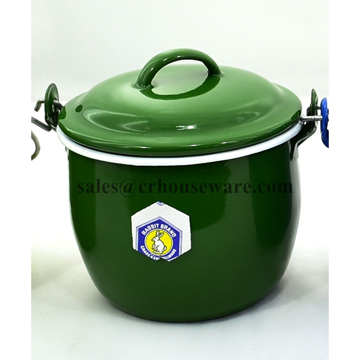 หม้อเคลือบหูหิ้ว 12 ซม. รหัส 008-T1500-1720