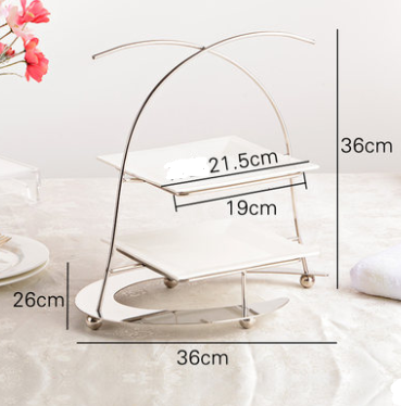 ชั้นโชว์อาหาร 2 ชั้น สีพิงค์โกลด์ รหัสสินค้า 005-STK-2800