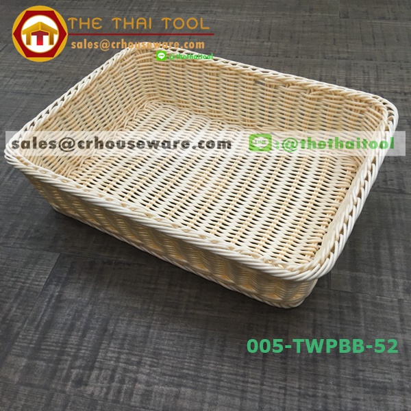 ตะกร้าหวายเทียม แบบเหลี่ยม 005-TWPBB-52