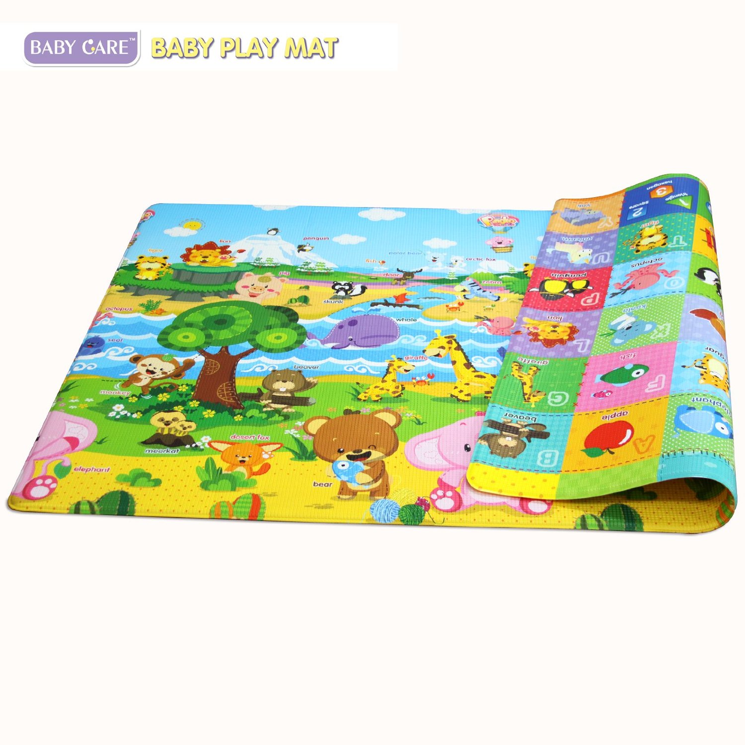 แผ่นรองคลานที่นิยมมากสุดและดีสุดในอเมริกา Baby Care Play Mat ลาย Pingko Friends