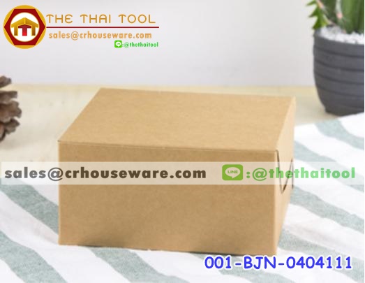 กล่องสแน็คเล็ก กระดาษคราฟ รหัสสินค้า 001-BJN-0404111