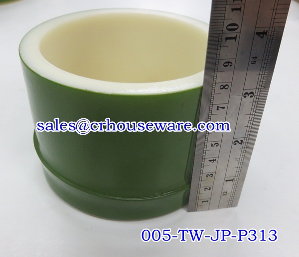 ชามใส่อาหารพลาสติกทรงไม้ไผ่ญี่ปุ่น JAPANESE BOWL 005-TW-JP-P313