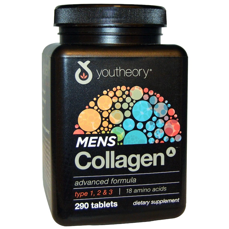 Youtheory, Mens Collagen Advanced Formula, 290 Tablets คอลลาเจนสำหรับคุณผู้ชายโดยเฉพาะ