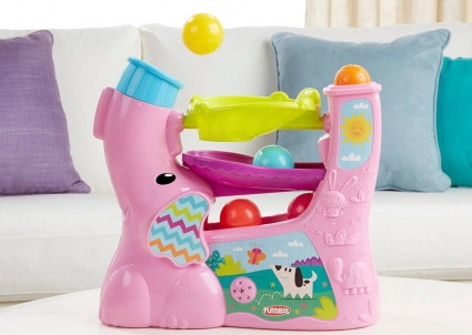 ช้างเป่าลมรุ่นใหม่ Playskool Chase 'n Go Ball Popper, Pink