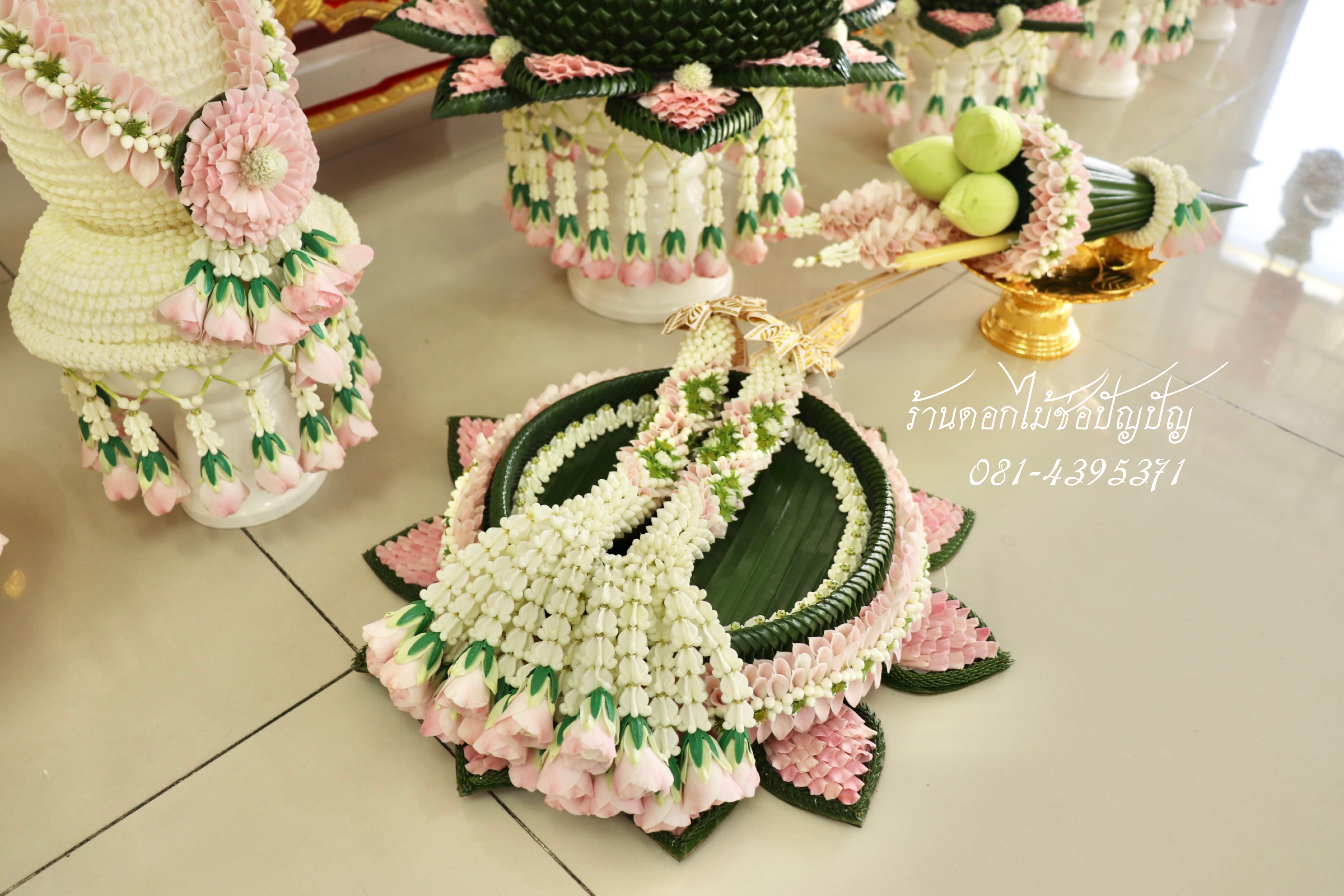 ชุดเครื่องบวชดอกไม้สด (ชุด AA2)