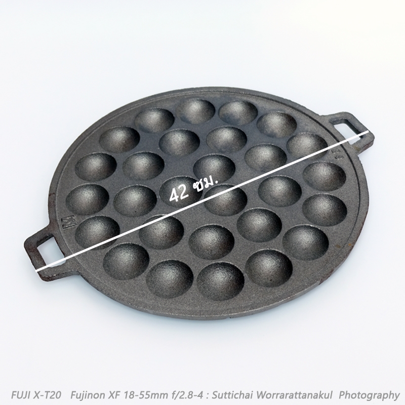 กระทะขนมครกเหล็กหล่อ 28 หลุม