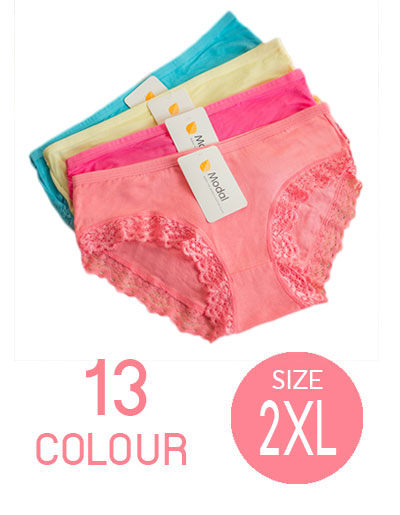 กางเกงชั้นในผู้หญิงใส่สบายมี 13สี รหัสA004-2XL