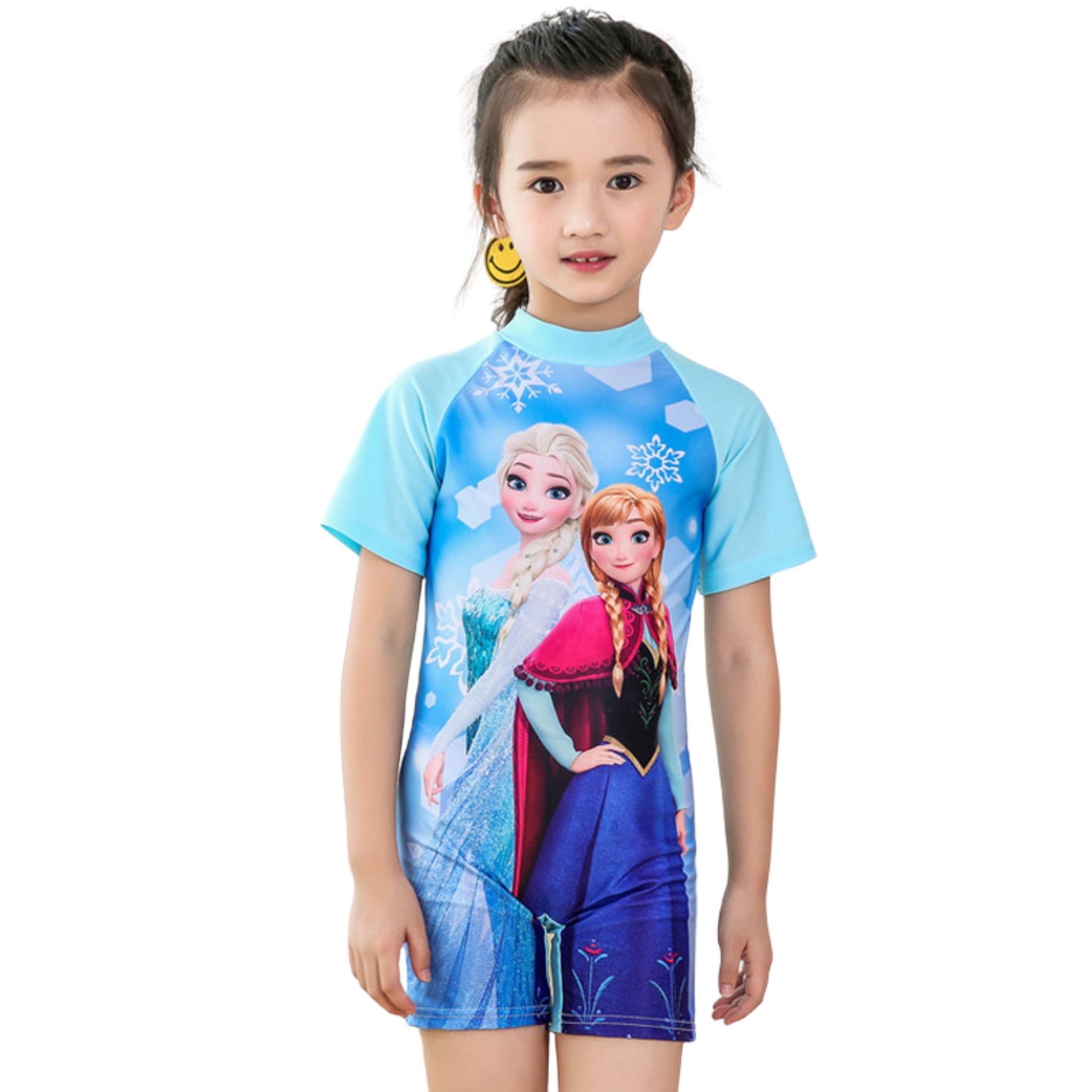 **พร้อมส่ง ชุดว่ายน้ำ ชุดบอดี้สูท ซิปหลัง กลุ่มเจ้าหญิง