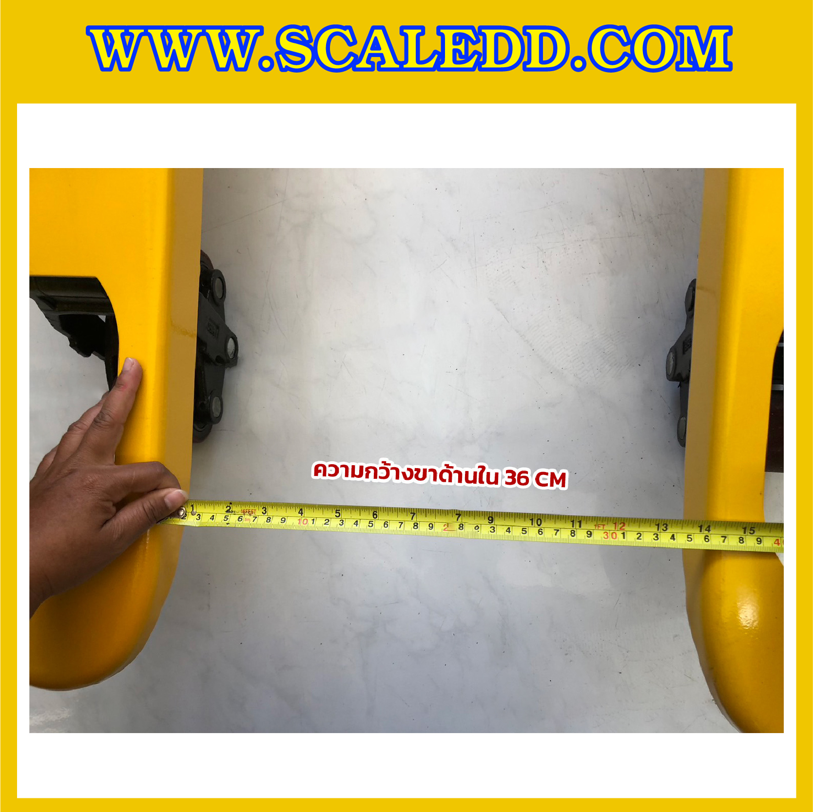 เครื่องชั่งน้ำหนักรถพาเลท พร้อมปริ้นเตอร์ 1000kg เครื่องชั่งรถพาเลท 1 ตัน เครื่องชั่งแฮนด์พาเลท ค่าความละเอียด 500g ยี่ห้อ TIGER รุ่น THP-02P