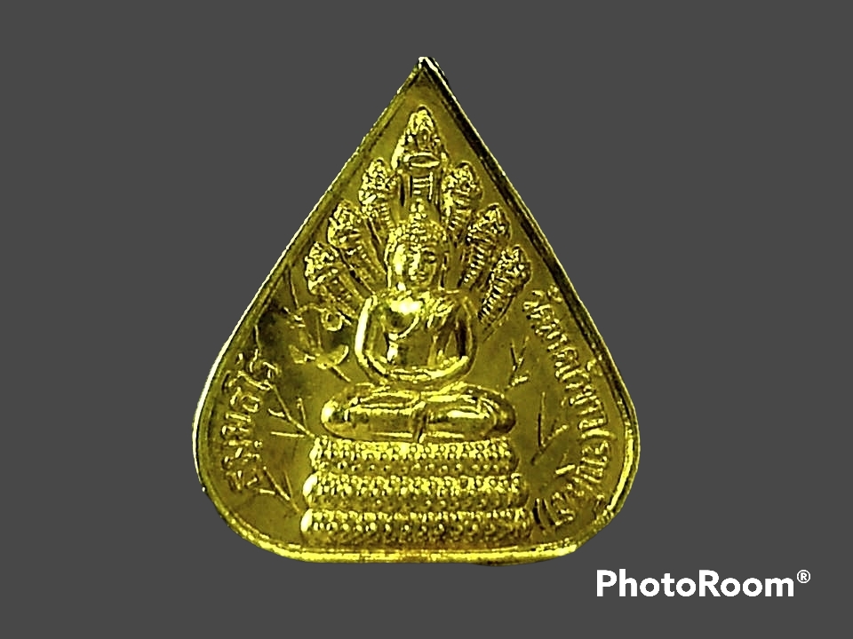 เหรียญนาคปรกใบโพธิ์ หลวงปู่หลุย วัดลาดบัวขาว (ราชโยธา) กรุงเทพมหานคร