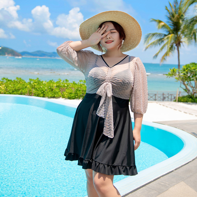 ชุดว่ายน้ำคนอ้วน วันพีช 6xl รอบอก40-46รอบเอว 36-42 สะโพก 44-50 ชุดยาว 36 นิ้วค่ะ ผ้าดี งานสวยค่ะ คุ้มราคามากค่ะ