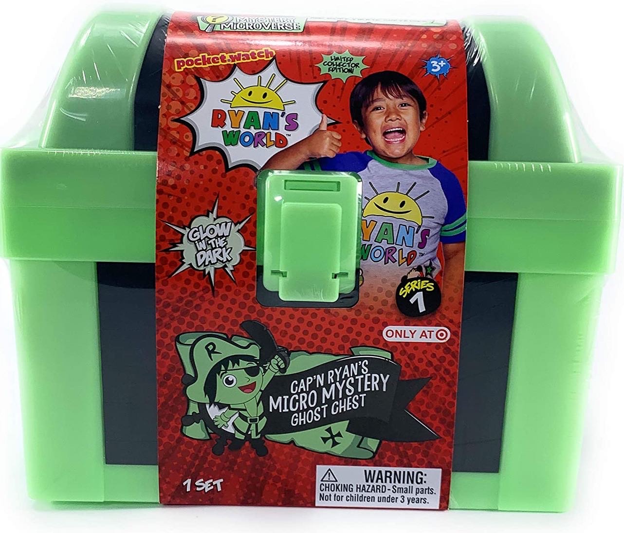 Ryan's World Micro Glow in the Dark Treasure Chest