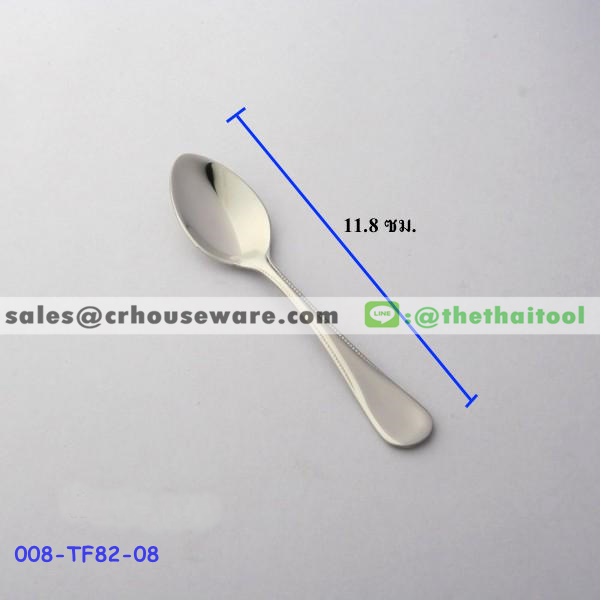 ช้อนกาแฟสแตนเลส 82 ลายมุกดาหาร COFFEE SPOON รหัสสินค้า 008-TF82-08