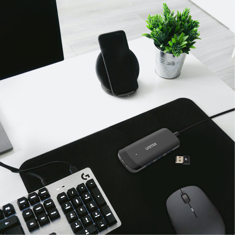 USB3.0 uHUB Q4 4 Ports with Power Port สายยาว 150cm by Unitek