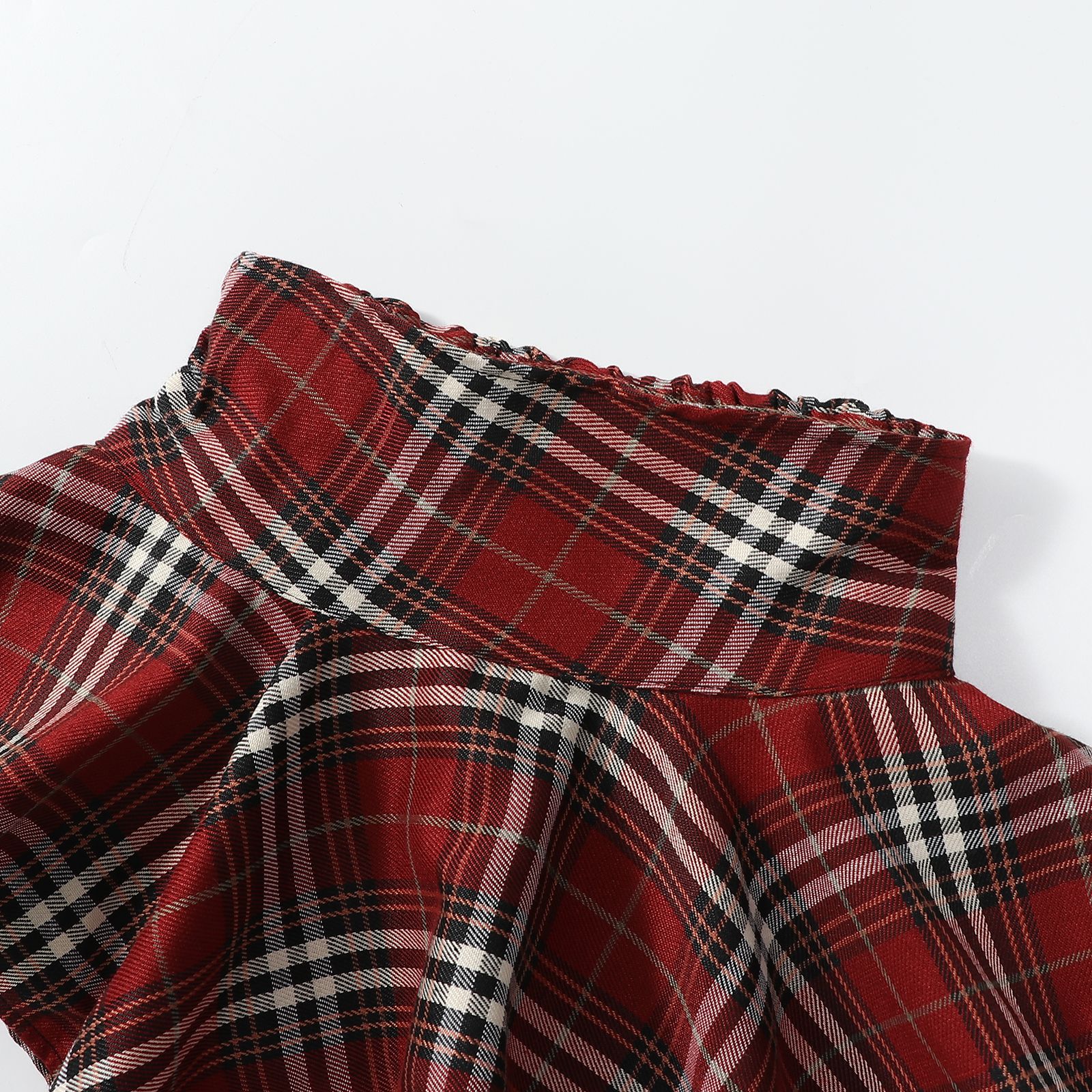 friendly4kid พร้อมส่ง กระโปรง ลายสก๊อต เด็กผู้หญิง สก๊อตแดง