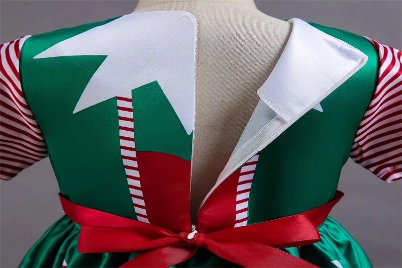 พร้อมส่ง ชุดเดรส คริสต์มาส รุ่นใหม่ สไตล์สีเขียว