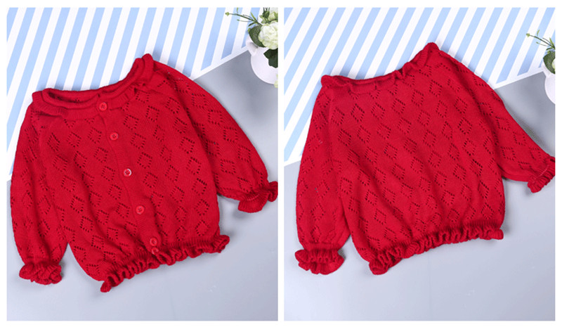 เสื้อกันหนาวเด็ก ลายแตงโม คอกลม