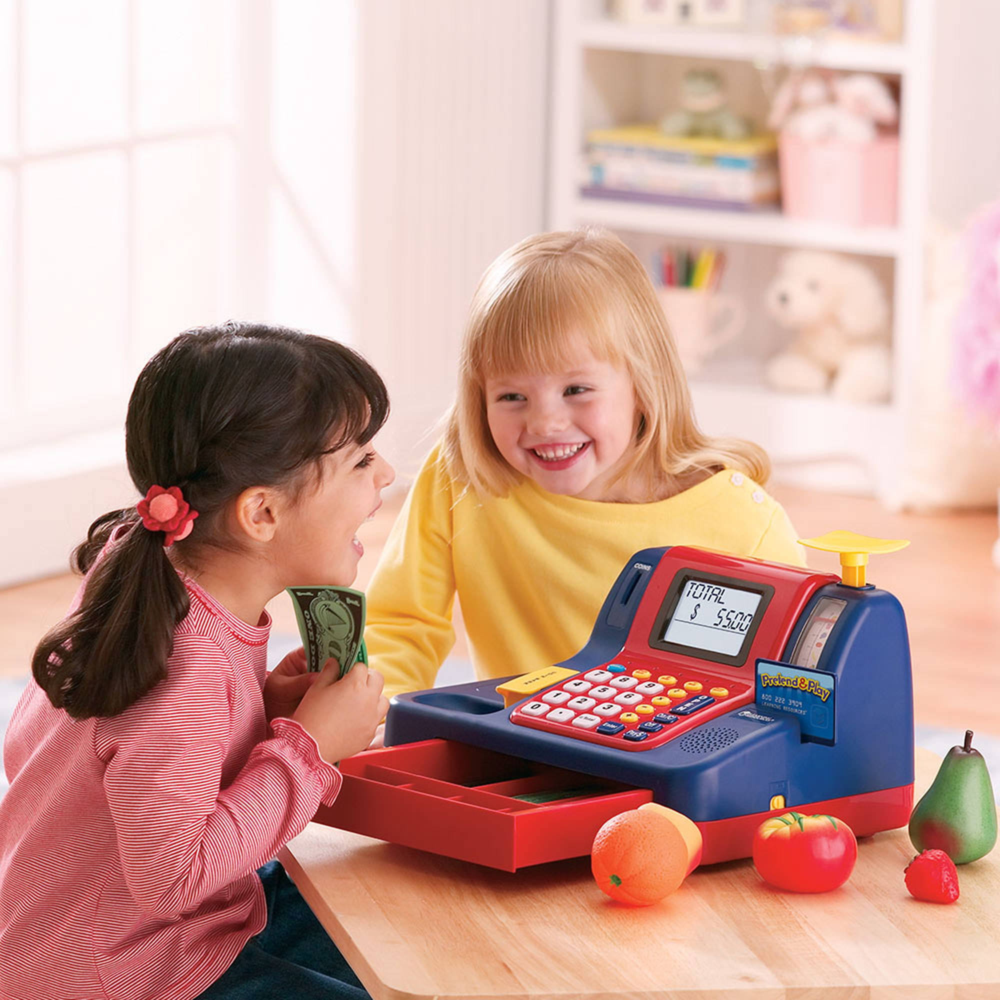 แคชเชียร์เก็บเงินจำลองชุดใหญ่ Learning Resources Pretend & Play Cash Register
